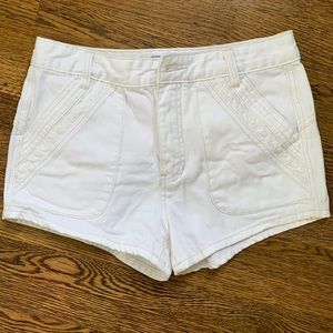FP white Jean shorts
